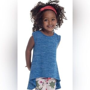 Persnickety Forget Me Not Teal-ish Juliet Top and Bohemian Flower Pants Set Sz 5